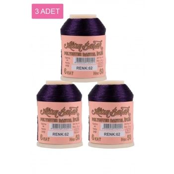 3 Adet Altınbaşak Oya ve Dantel İpi 20 gr - Biçomi - No: 062
