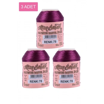 3 Adet Altınbaşak Oya ve Dantel İpi 20 gr - Biçomi - No: 078