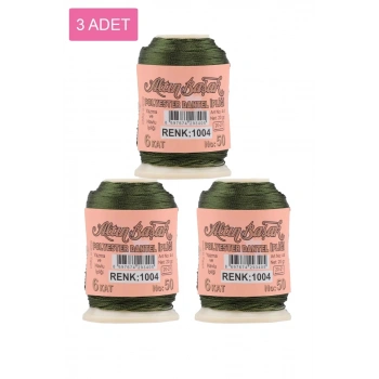 3 Adet Altınbaşak Oya ve Dantel İpi 20 gr - Biçomi - No: 1004