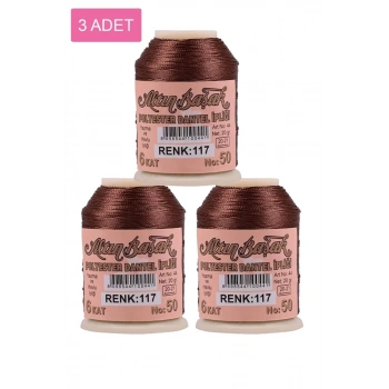 3 Adet Altınbaşak Oya ve Dantel İpi 20 gr - Biçomi - No: 117