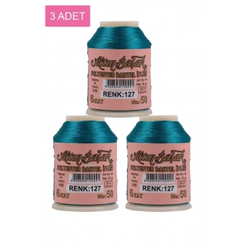 3 Adet Altınbaşak Oya ve Dantel İpi 20 gr - Biçomi - No: 127
