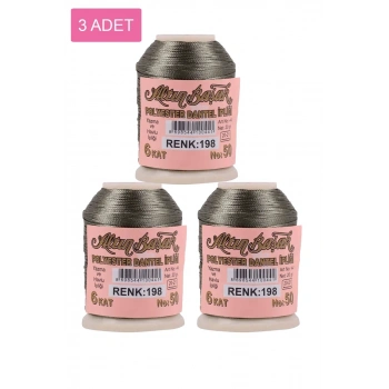 3 Adet Altınbaşak Oya ve Dantel İpi 20 gr - Biçomi - No: 198