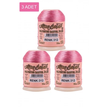 3 Adet Altınbaşak Oya ve Dantel İpi 20 gr - Biçomi - No: 312