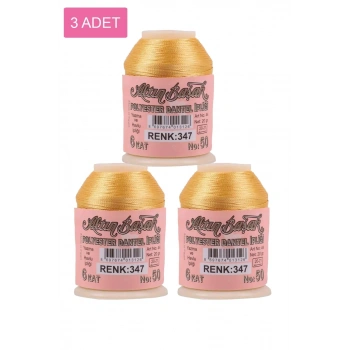 3 Adet Altınbaşak Oya ve Dantel İpi 20 gr - Biçomi - No: 347