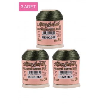 3 Adet Altınbaşak Oya ve Dantel İpi 20 gr - Biçomi - No: 367