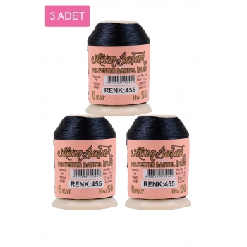 3 Adet Altınbaşak Oya ve Dantel İpi 20 gr - Biçomi - No: 455