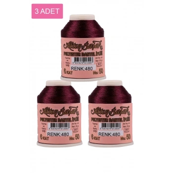 3 Adet Altınbaşak Oya ve Dantel İpi 20 gr - Biçomi - No: 480