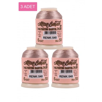3 Adet Altınbaşak Oya ve Dantel İpi 20 gr - Biçomi - No: 548