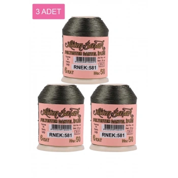 3 Adet Altınbaşak Oya ve Dantel İpi 20 gr - Biçomi - No: 581