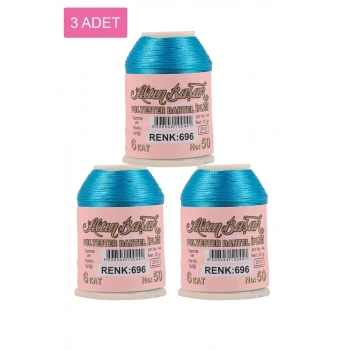 3 Adet Altınbaşak Oya ve Dantel İpi 20 gr - Biçomi - No: 696