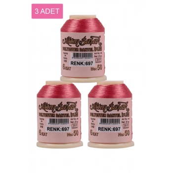3 Adet Altınbaşak Oya ve Dantel İpi 20 gr - Biçomi - No: 697