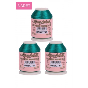 3 Adet Altınbaşak Oya ve Dantel İpi 20 gr - Biçomi - No: 740
