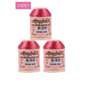 3 Adet Altınbaşak Oya ve Dantel İpi 20 gr - Biçomi - No: 858