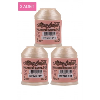 3 Adet Altınbaşak Oya ve Dantel İpi 20 gr - Biçomi - No: 911