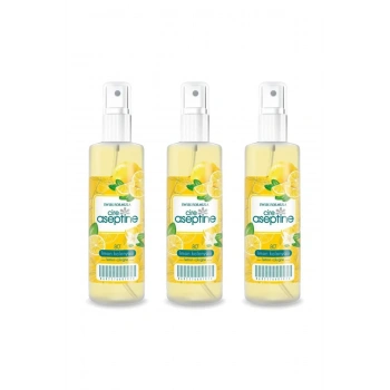 3 Adet Limon Kolonyası  Ev Ofis Pratik Kullanım Sprey 100ml