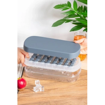 32 Gözlü Hazneli Silikon Buzluk MP-7075