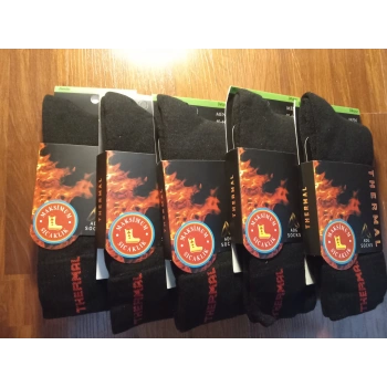 2 adet Erkek Siyah Termal Çorap