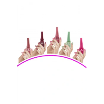 5 Adet Keratinli Besleyici Oje 14 ml SET2 mudanis