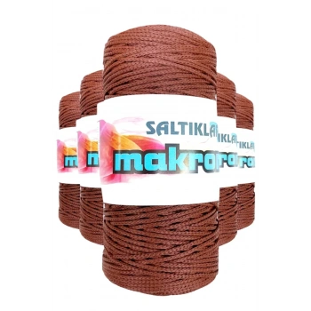 5 Adet Polyester Makrome İpi 2060 Taba 100 gr