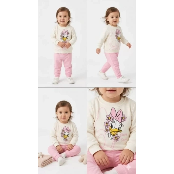 6/24 Ay Ördek Baskılı Basic Bebek Takımı