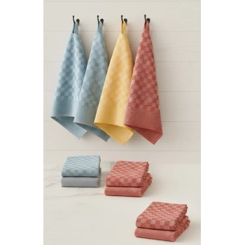 6lı Mutfak Kurulama Bezi 45x65 cm Pötikare Desen