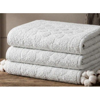 Açık Gri 3lü Pamuklu Ayak Havlusu Seti