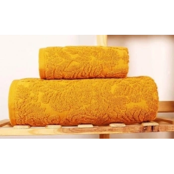 Bicomi 2 Parça Jakarlı Banyo Havlu Takımı: Yumuşak Doku ve Hızlı Kuruma - Sarı