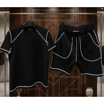 Yazlık Fonksiyonel Rahatlık: Cepli ve Bağcıklı Karoyaka Şortlu Set