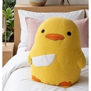 Neşeli Civciv: Yumuşak Dokulu Çocuk Odası Dekoratif Uyku Arkadaşı (25x30 cm)