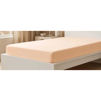 Kaymayan Konfor: %100 Pamuklu Battal Boy Lastikli Penye Çarşaf (200x200 cm)