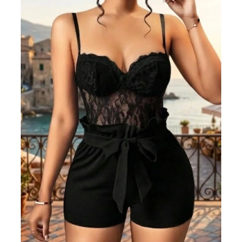 Bicomi Zarif Silüet: Bel Vurgulu Esnek Dantel Fantezi Elbise