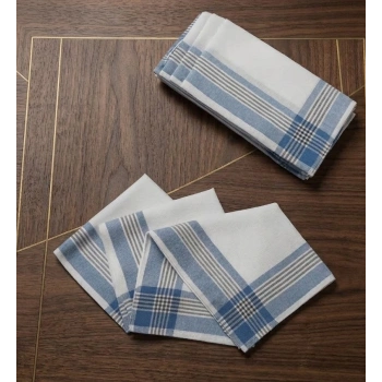 Şah Desenli %100 Pamuklu 12’li Hijyen ve Şıklık Seti (30x30 cm)