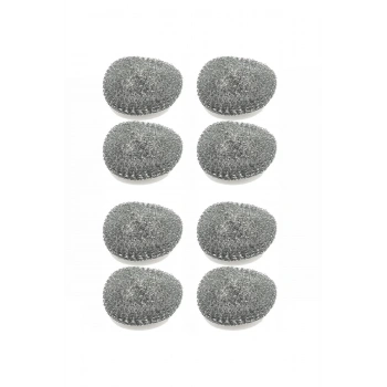 8 Adet Paslanmaz Çelik Tel Bulaşık Teli Poşetli