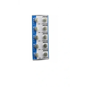 Ag13 Saat Pili - Düğme Pil 10lu Paket Lr44/a76 1.55v