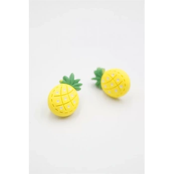 Ananas Hamur Küpe - ÇOK RENKLİ