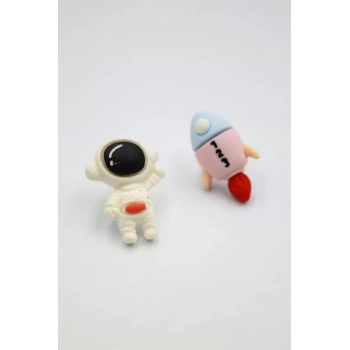 Astronot Hamur Küpe - ÇOK RENKLİ