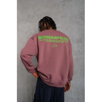 Baskılı Sweat - Gül Kurusu