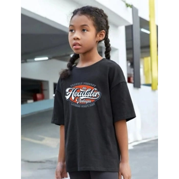 Baskılı T-Shirt-Siyah -