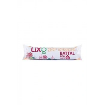 Battal Boy Çöp Torbası 75 x 90 cm 10 Lu Rulo x 1 Paket = 10 Adet (Mavi)
