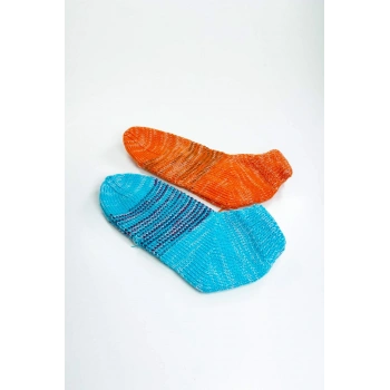 biçomi 2 Çift El Örgüsü Kışlık Şık Kadın Yün Patik Set 13