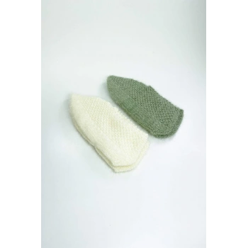 biçomi 2 Çift El Örgüsü Kışlık Şık Kadın Yün Patik Set 6