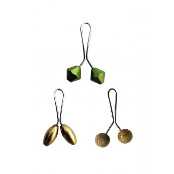 biçomi 3 Adet Tesettür Eşarp ve Şal Klipsi Sarı Hardal Yeşil