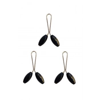 biçomi 3 Adet Tesettür Eşarp ve Şal Klipsi Siyah