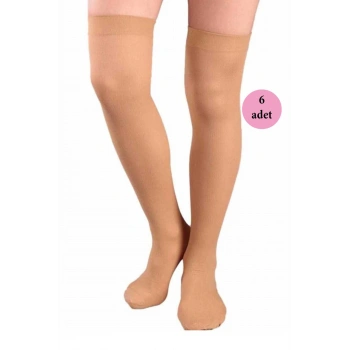 biçomi 6 Adet Mus Kaçmaz Lastikli Çorap 70 denye 38 Bronz