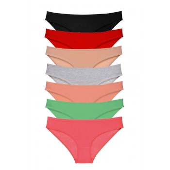 biçomi 7 adet Süper Eko Set Likralı Kadın Slip Külot Set 4