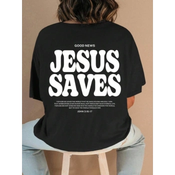 Biçomi Baskılı T-shirt - Siyah