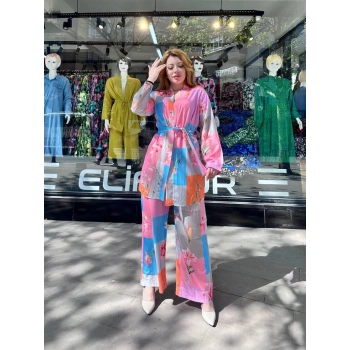 BİÇOMİ Ceketli baskılı takım