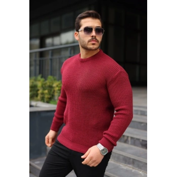 Biçomi Erkek Bisiklet Yaka Örme Kazak