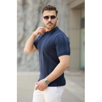 Biçomi Erkek Hemşire Yaka Kısa Kollu Tişört