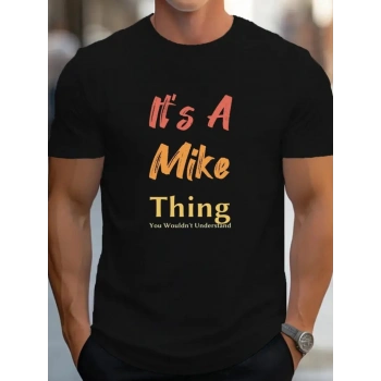 Biçomi Erkek It Is A Mike Thing Baskılı Erkek T-shirt